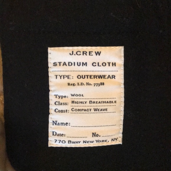 J Crew Bayswater Peacoat L - Picture 3 of 4